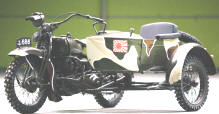 Rickuo Type 97 Japanese Military Motorcycle